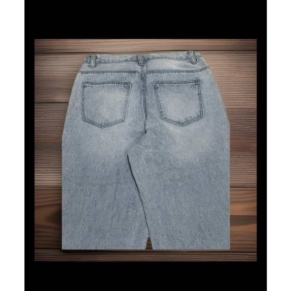 Women's WallFlower Light Blue Distressed Boyfriend Jeans Size 5 - Picture 4 of 7